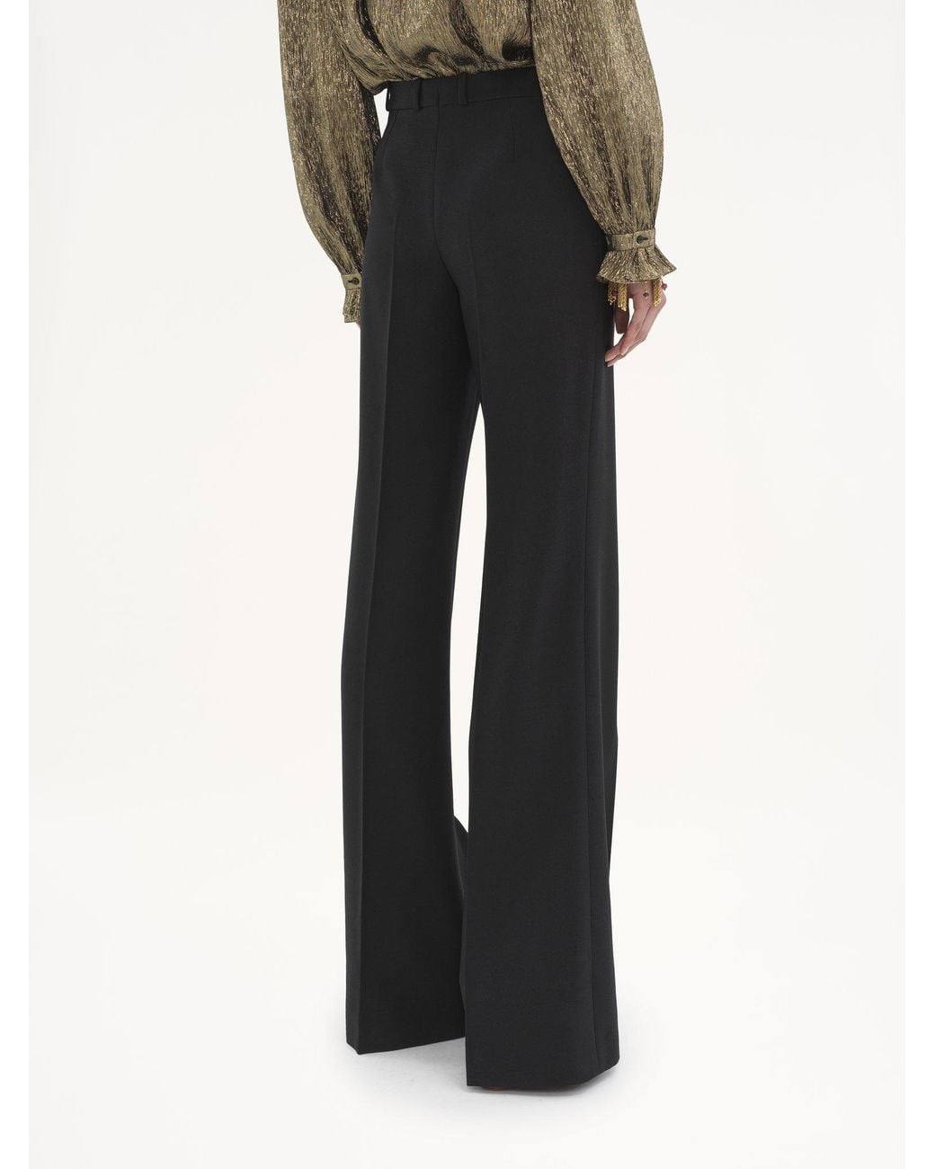 Chloé Black Flared Tailored Trousers