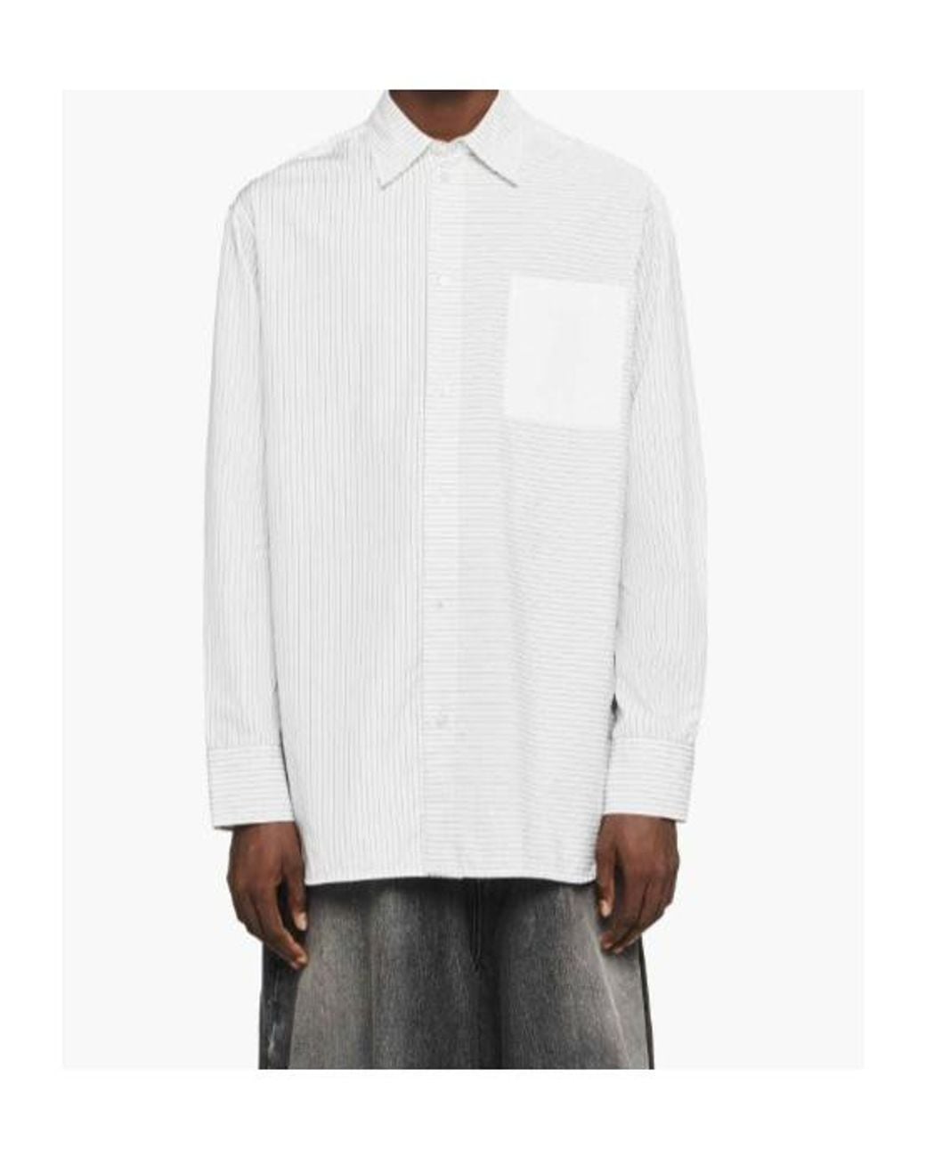 J.W. Anderson White Patch-Pocket Shirt for men