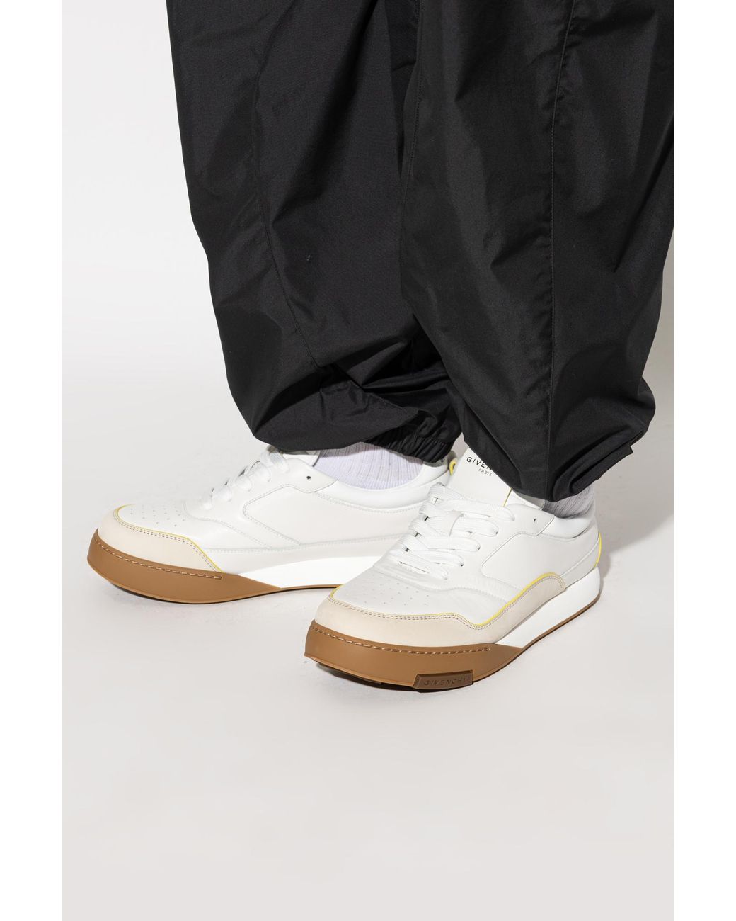 Givenchy White Leather Sports Shoes for men