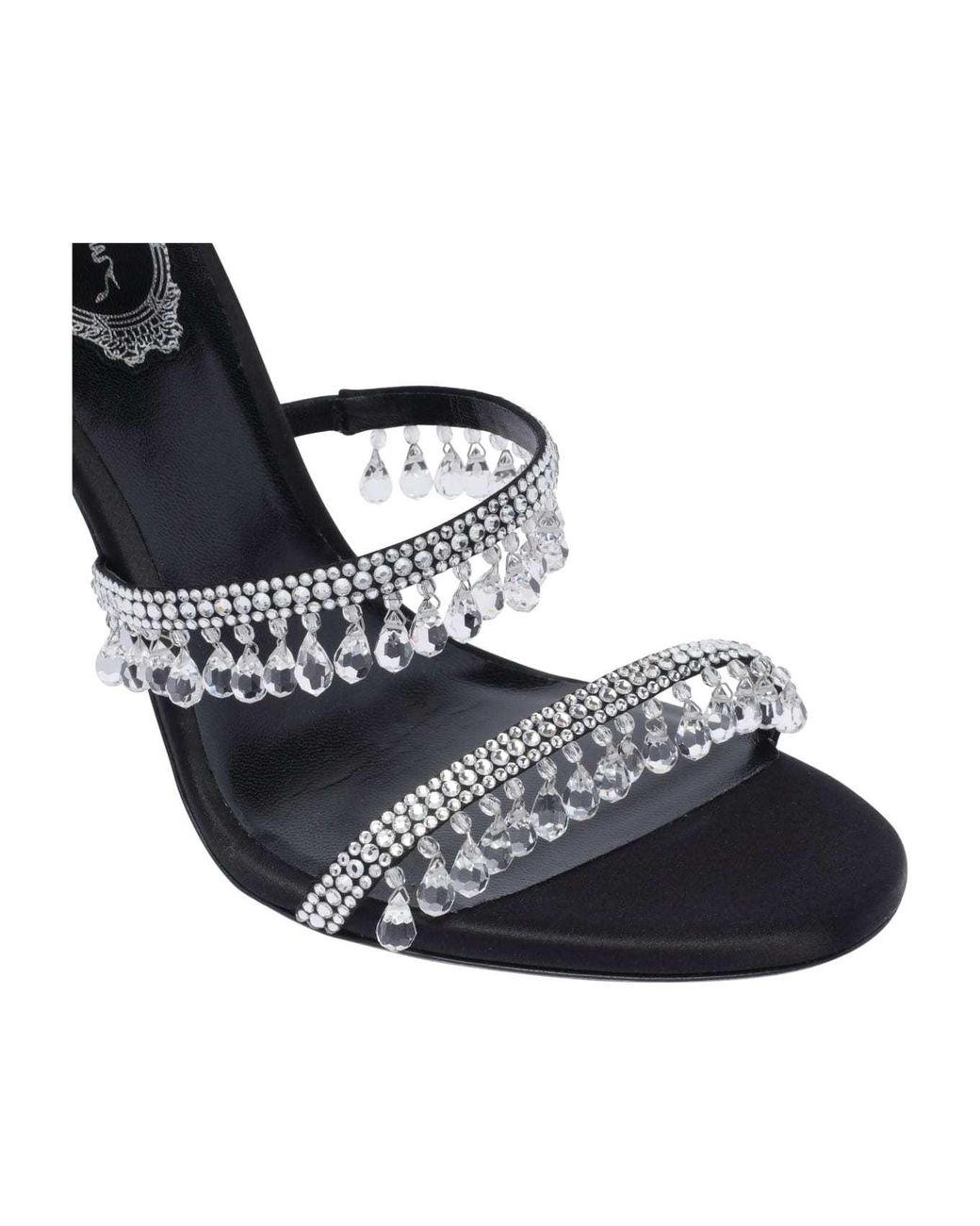 Rene Caovilla White René Caovilla Cleo Embellished Wraparound Style Sandals