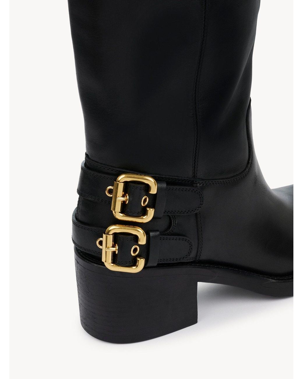 Chloé Black Chloé Dakota Buckled Boots