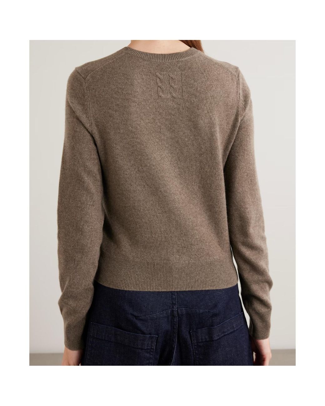 Nili Lotan Brown March Cashmere Cardigan