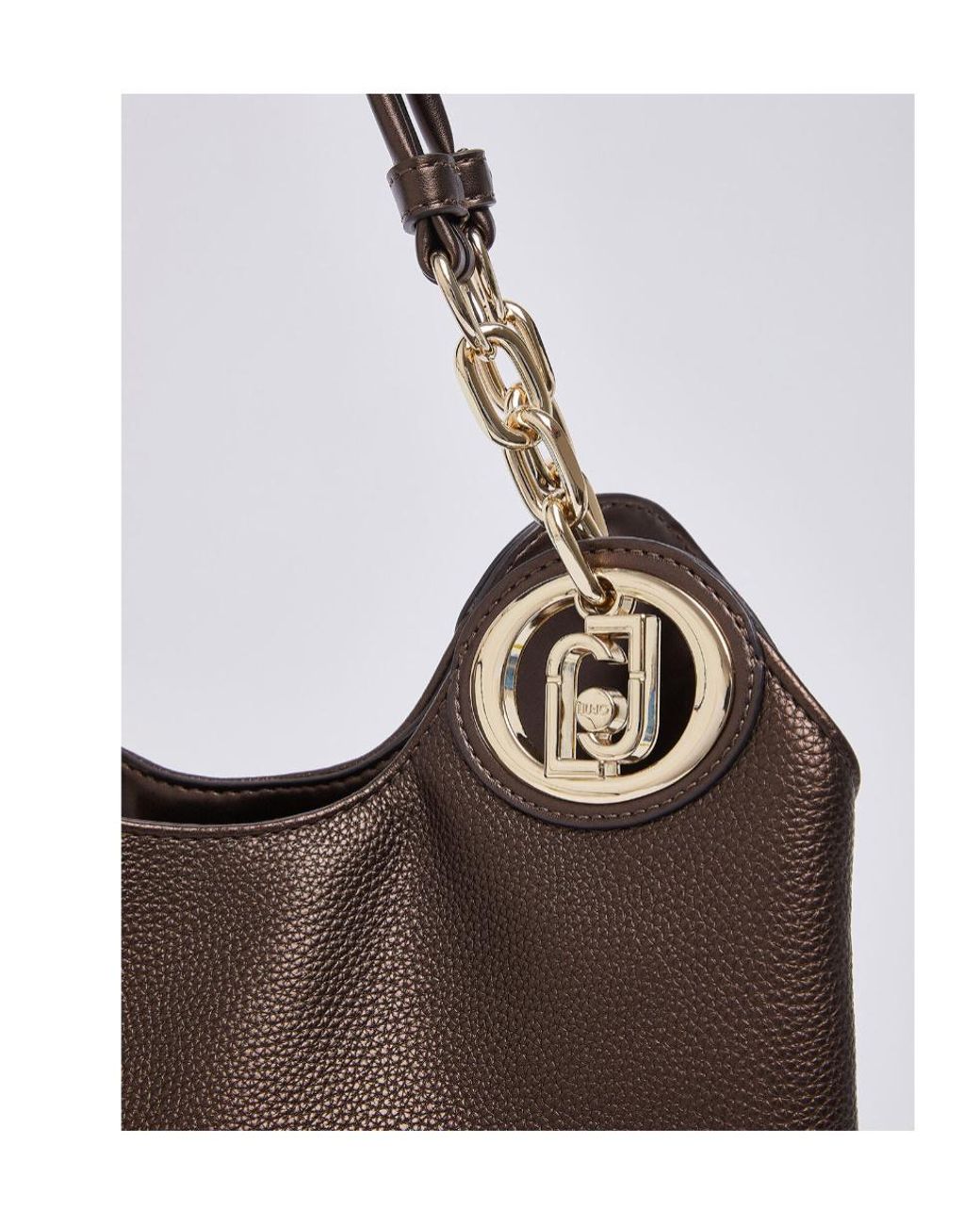 Liu Jo Brown Chain Handle Shoulder Bag