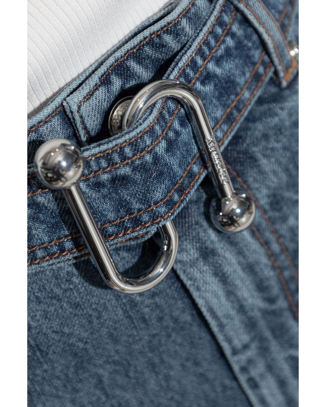 Sportmax Blue Procida Low Rise Oversized Jeans