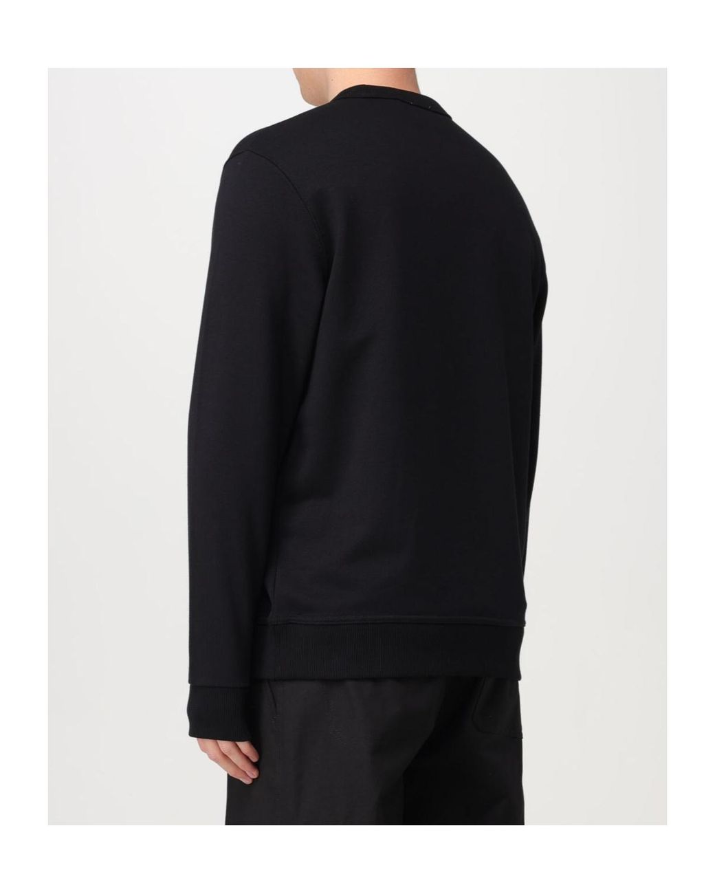 Burberry Black Logo Printed Crewneck Sweatshirt for men