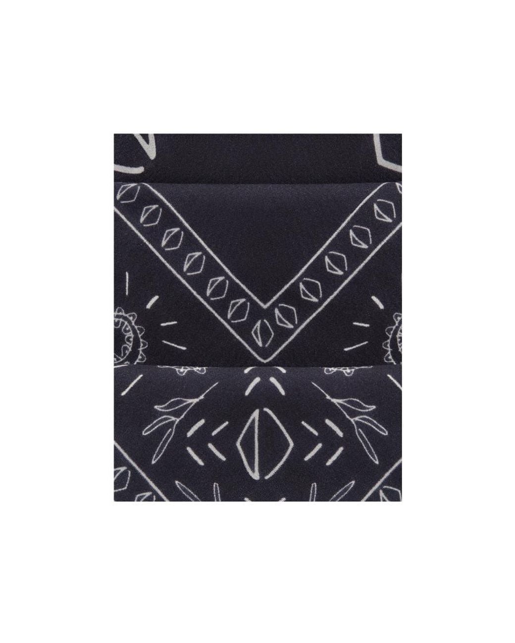Dior Black Printed Bandana for men