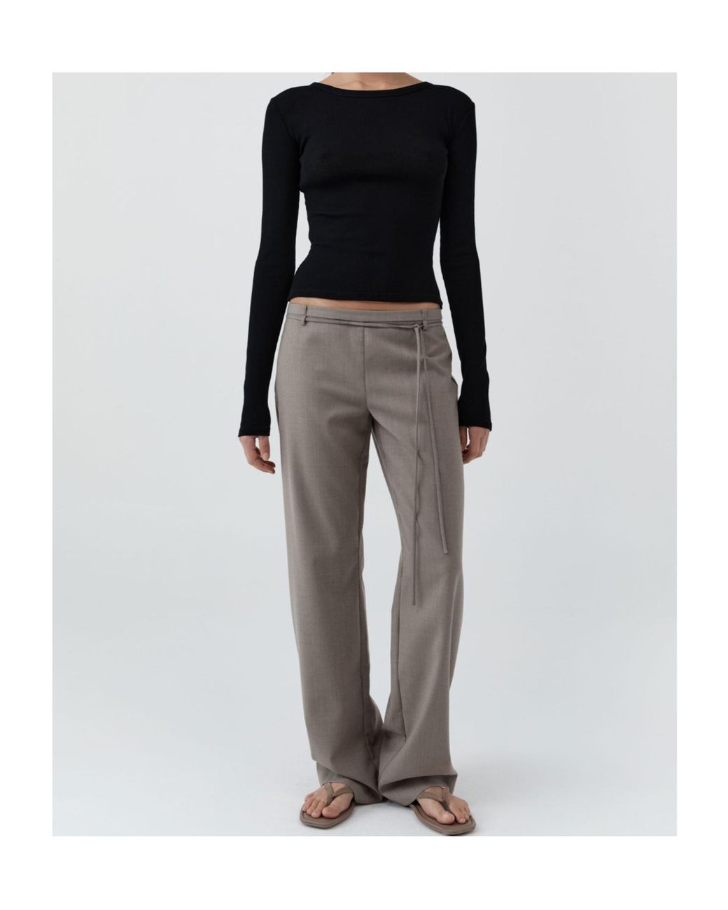 St. Agni Black Long-Sleeved Knitwear