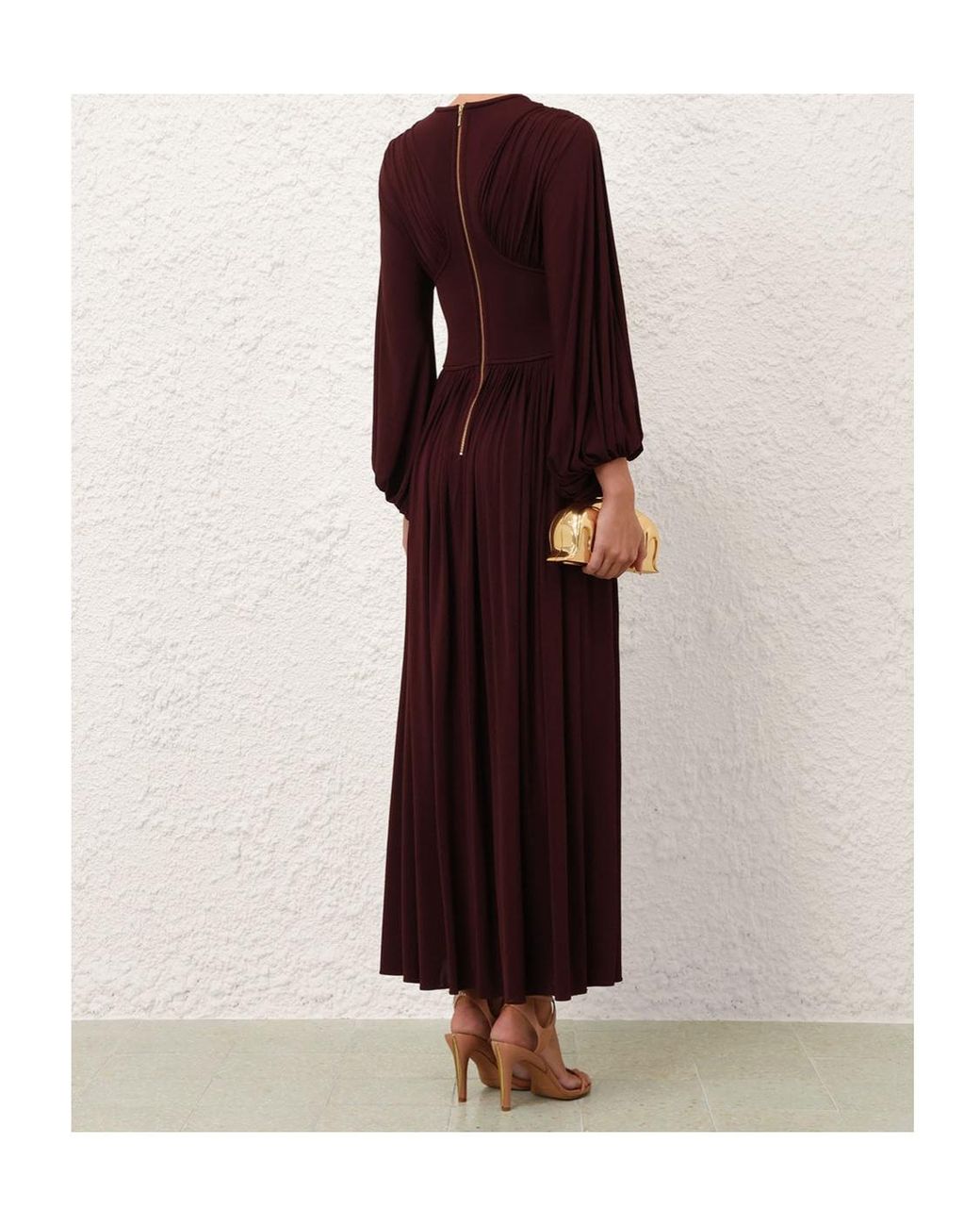 Zimmermann Purple Luna Billow Maxi Dress