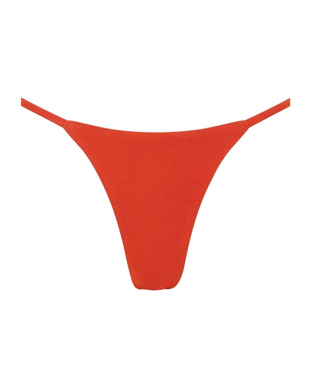 Matteau Red Tres Petite Crinkled Bikini Briefs