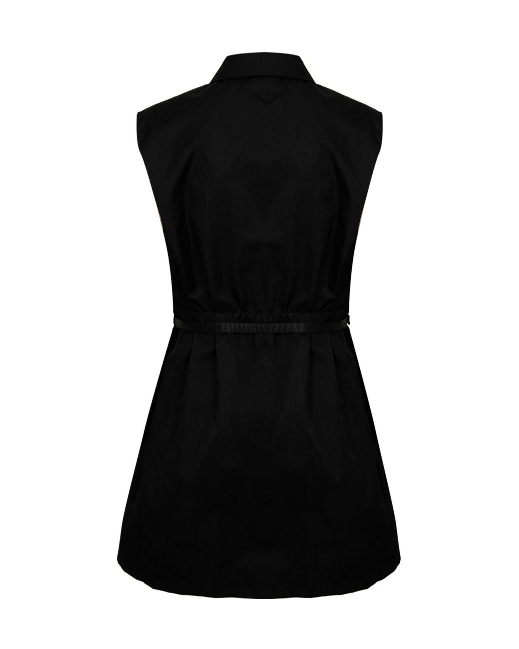 Prada Black Sleeveless Shirt Mini Dress