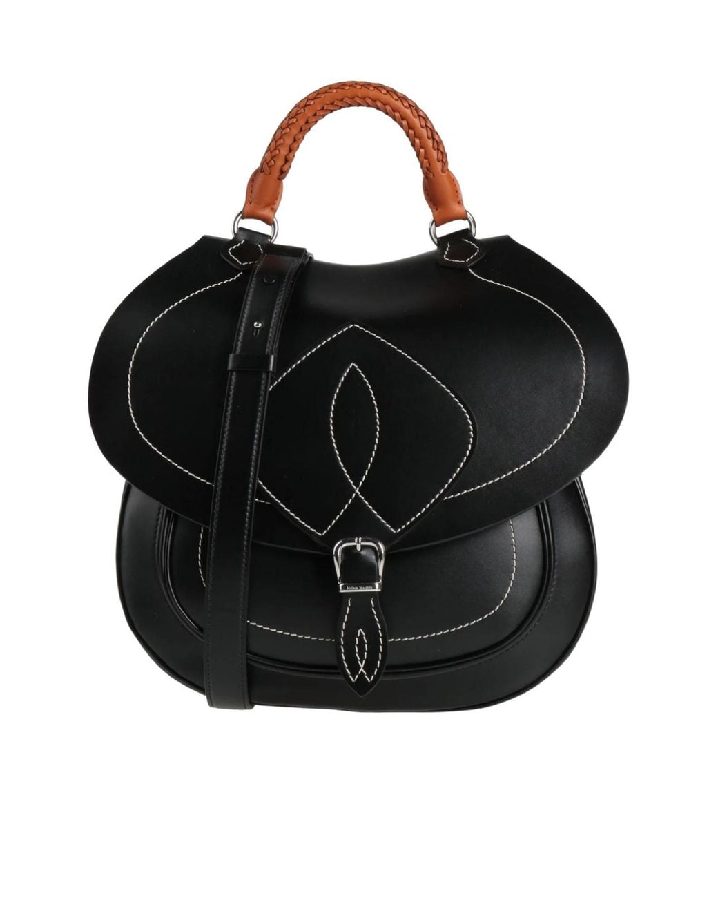 Maison Margiela Black Top Handle Handbags