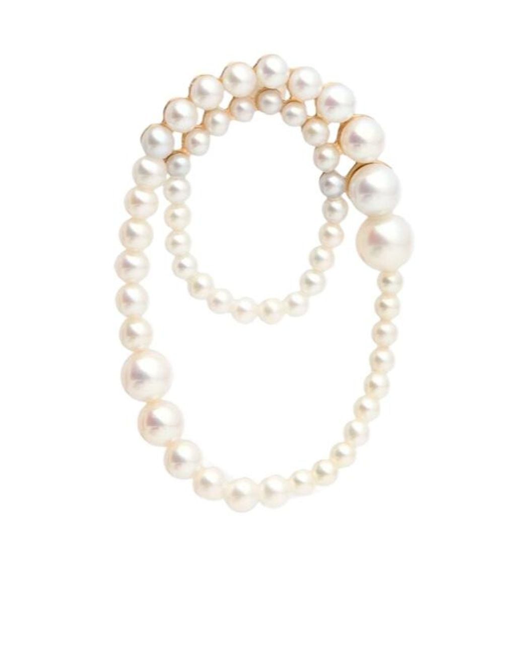 Sophie Bille Brahe White Embrassee Pearl Single Earring