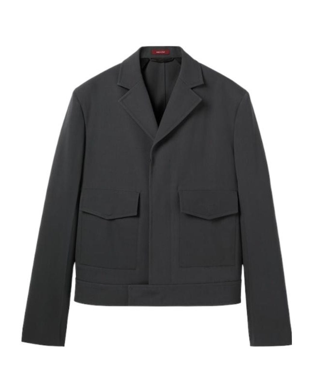 Gucci Black Pocket Detailed Collared Jacket for men