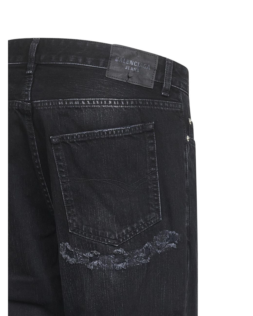Balenciaga Blue Straight-Leg Jeans for men