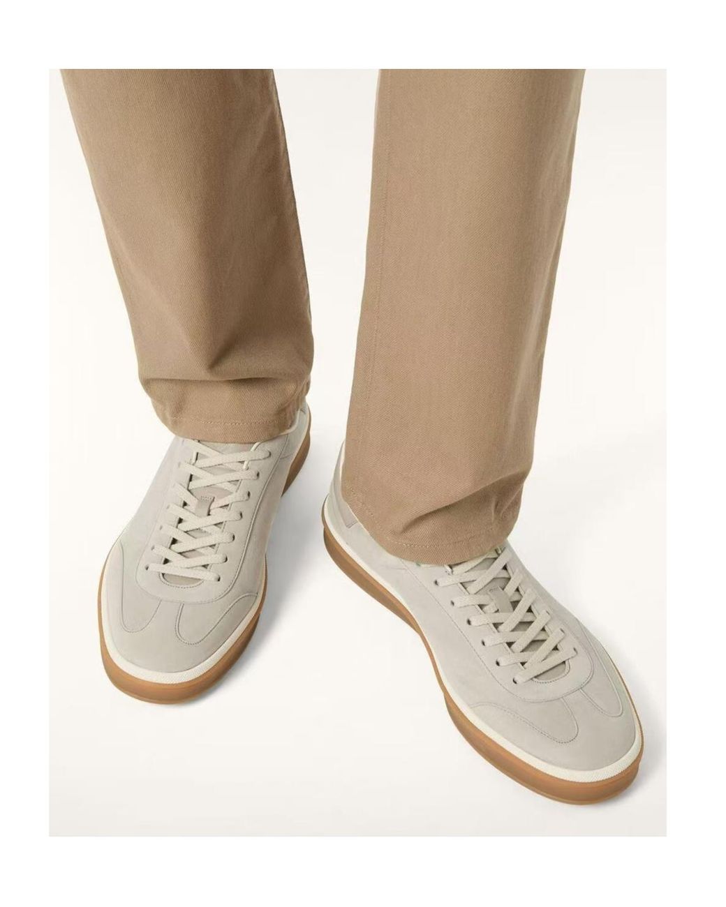 Loro Piana White Tennis Walk Sneaker for men