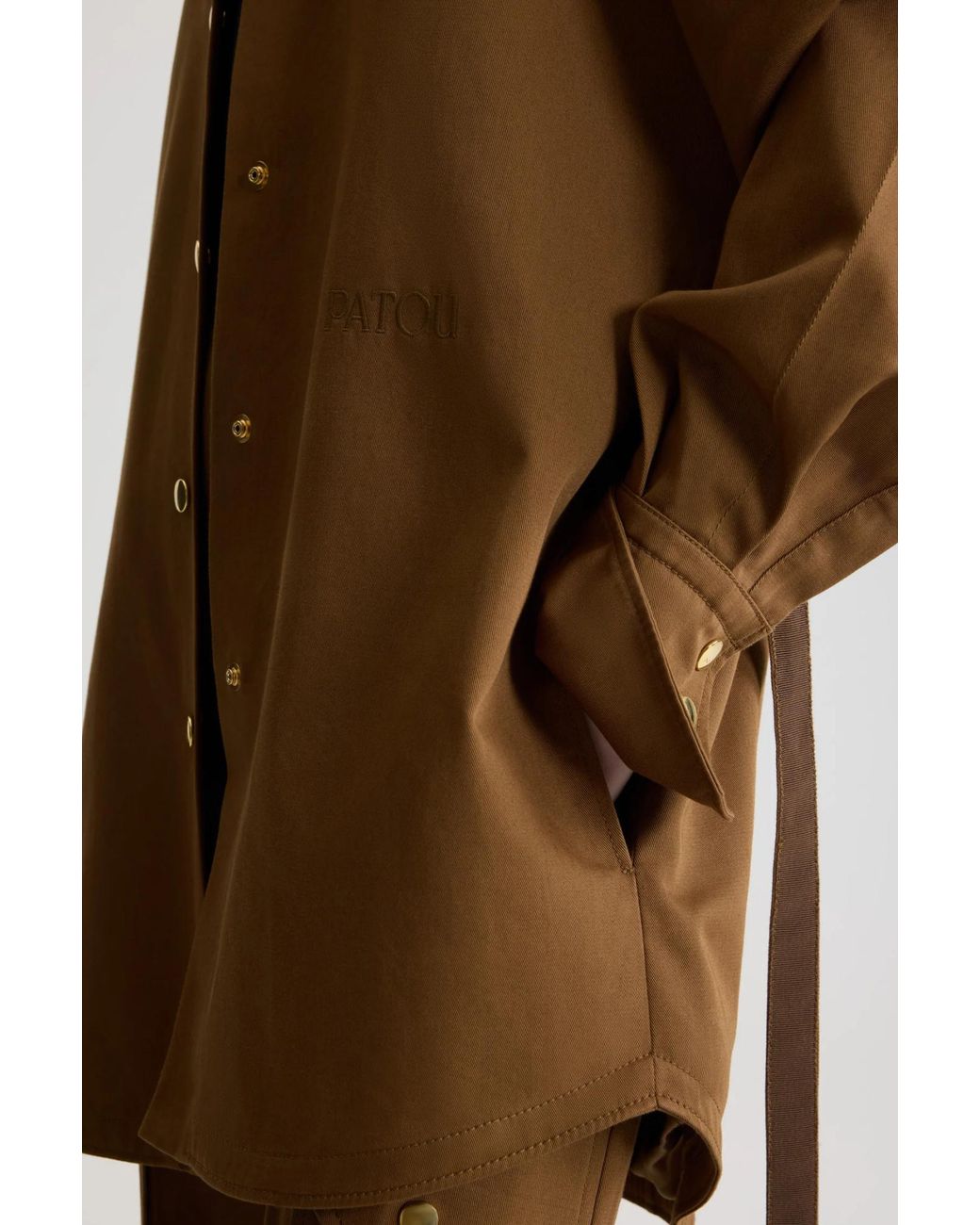 Patou Brown Belted Shirt