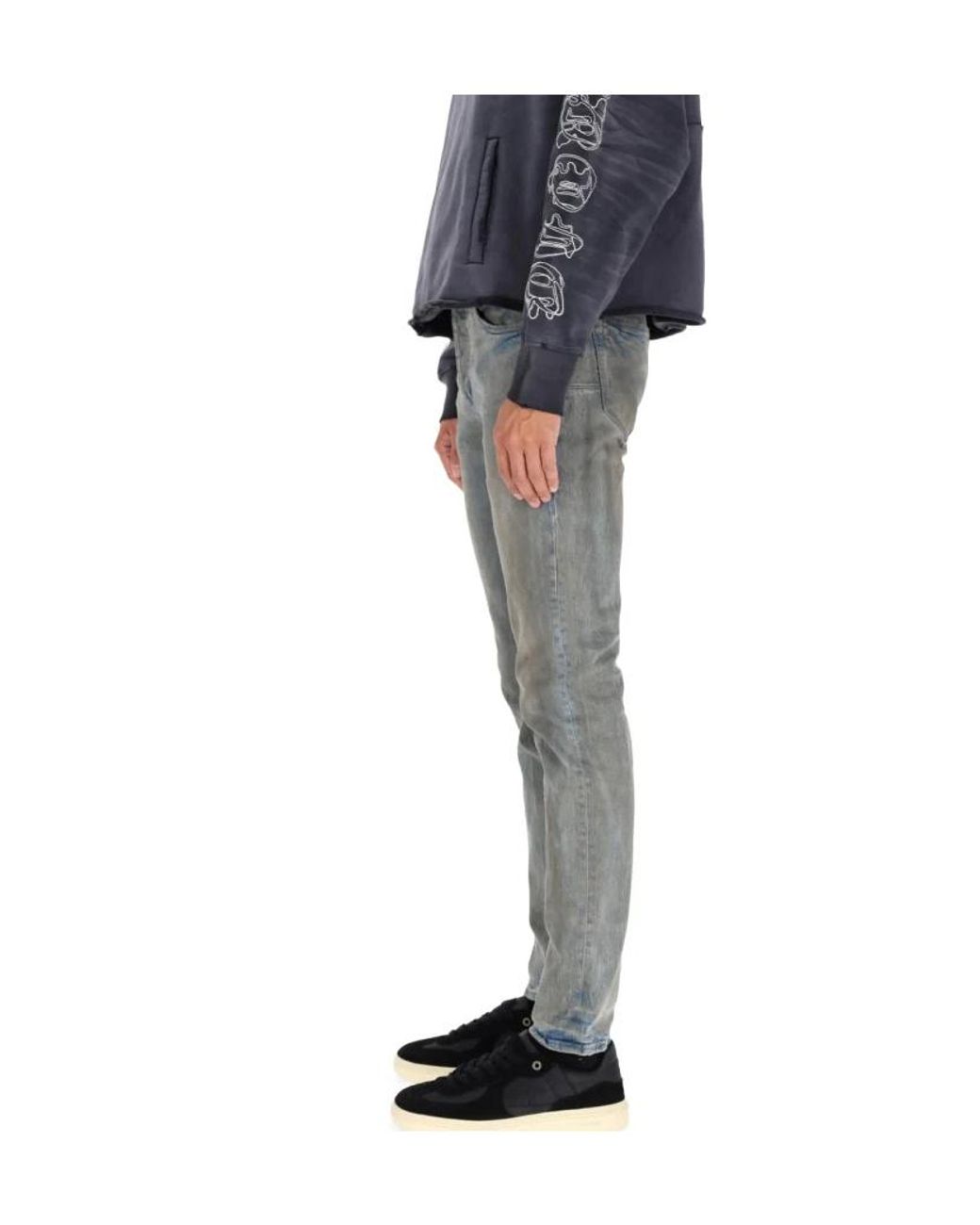 Purple Brand Gray Monterrico Skinny Jeans for men