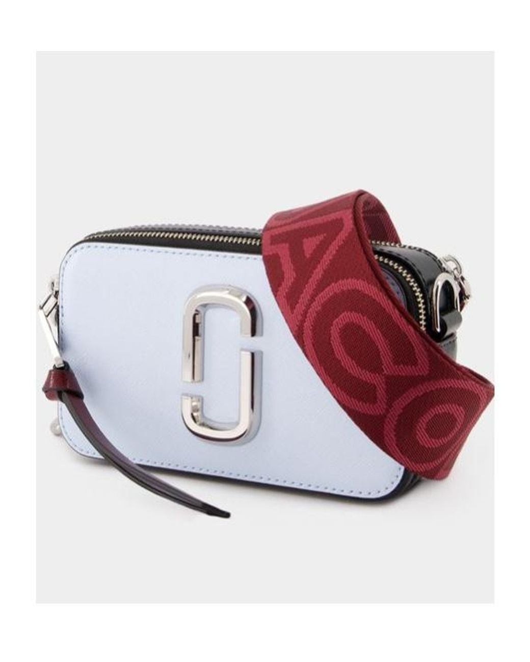 Marc Jacobs Red The Snapshot Logo Plaque Crossbody Bag