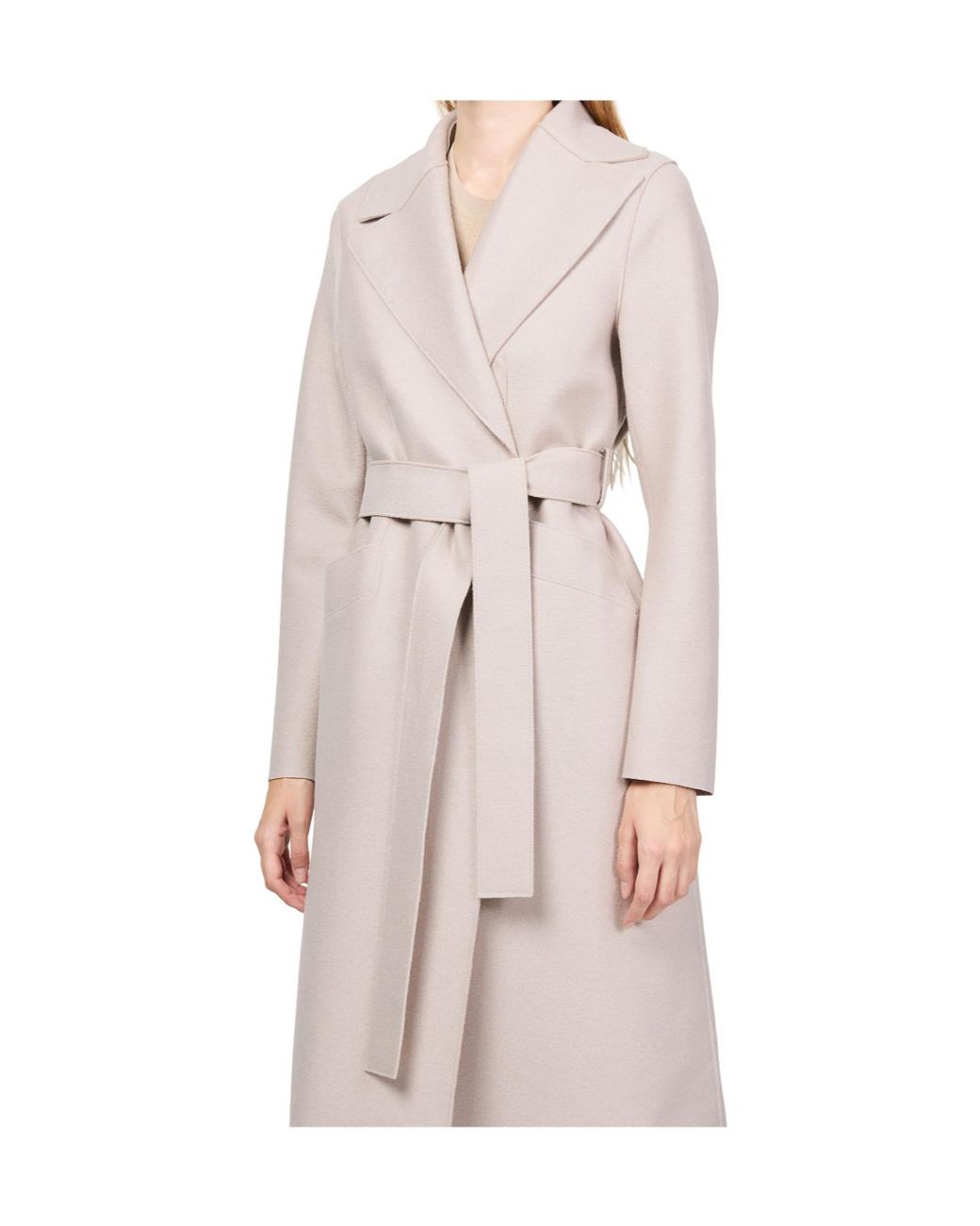 Harris Wharf London Natural Long-Sleeved Coat