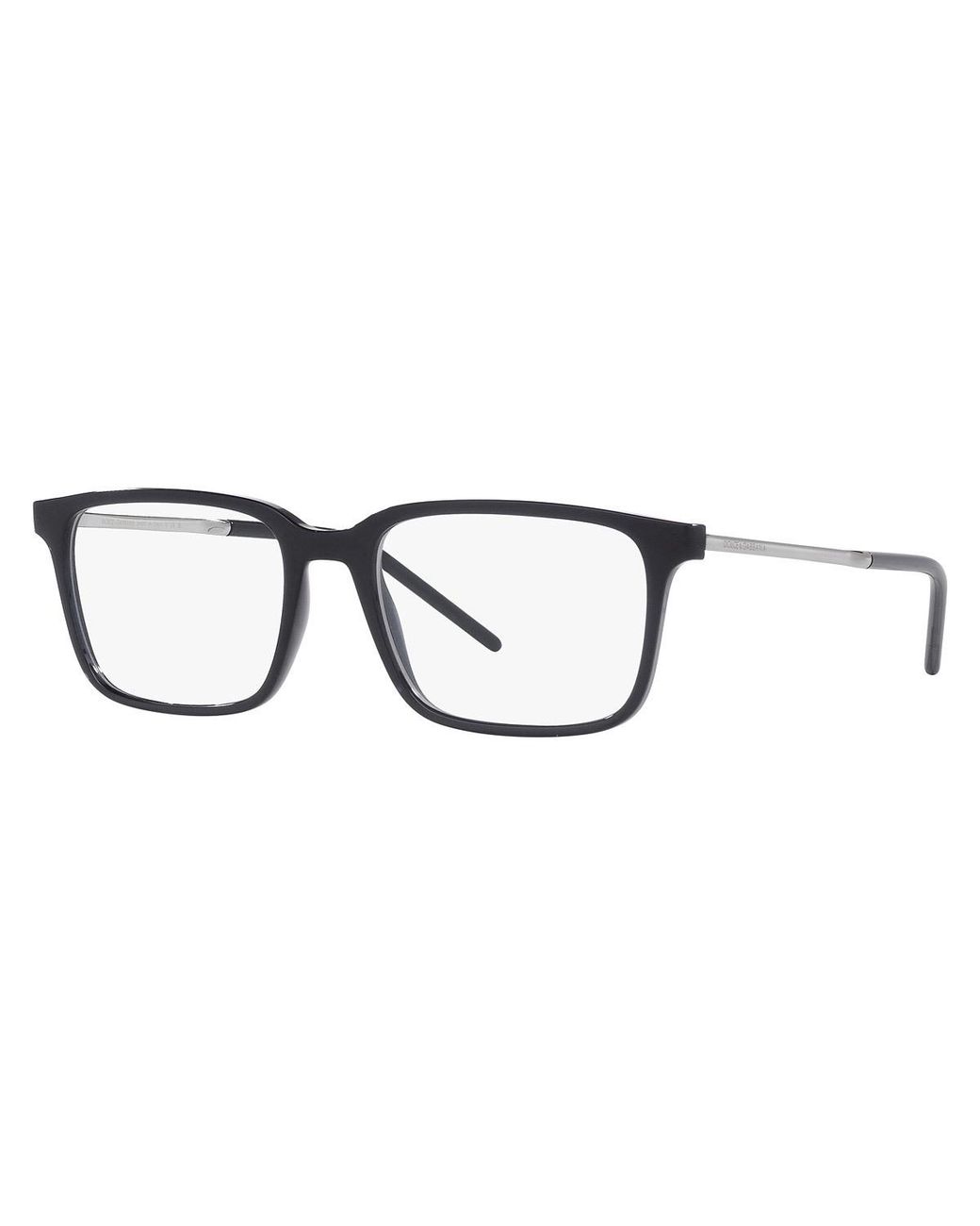 Dolce & Gabbana White Eyewear Rectangular Frame Glasses for men