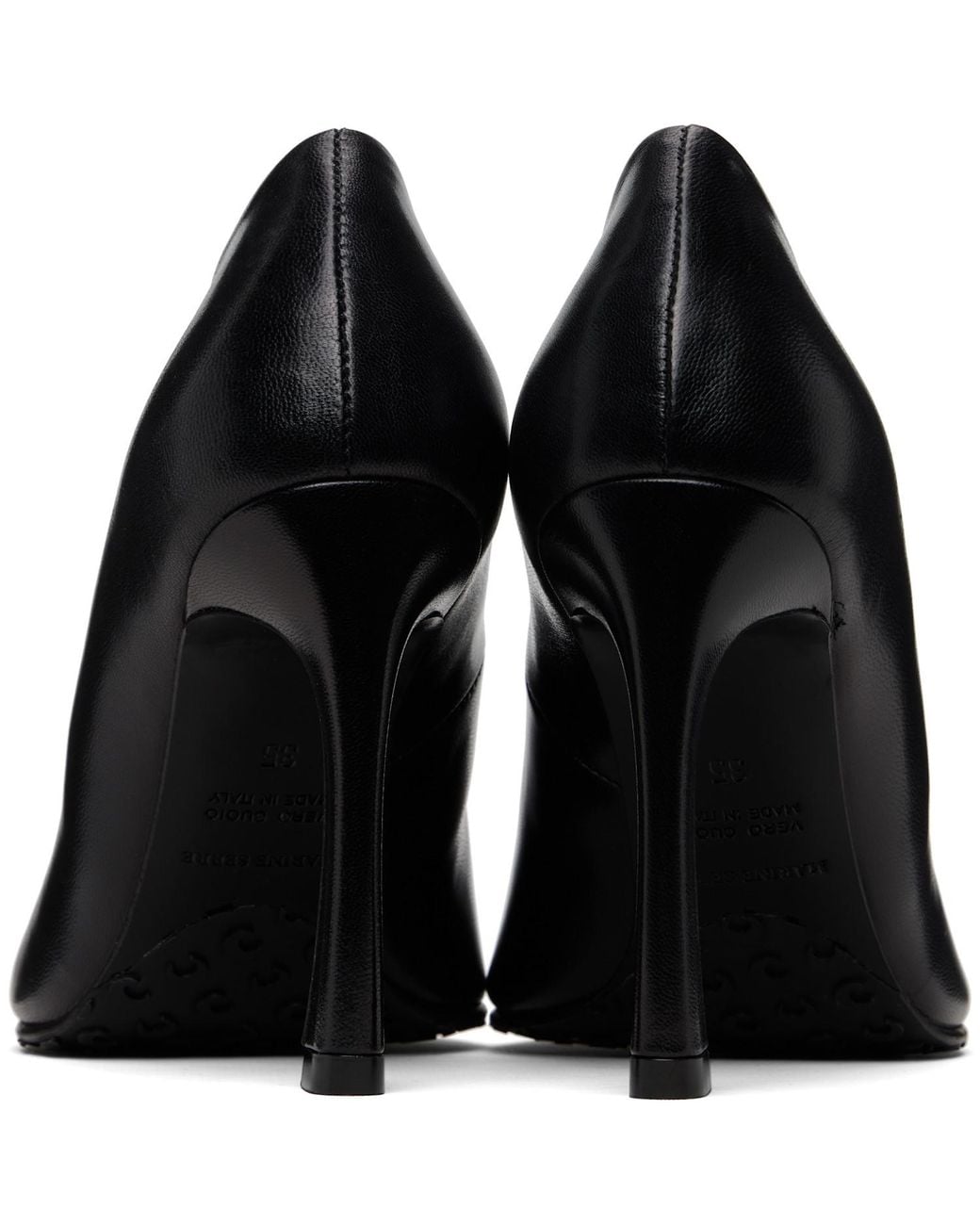 MARINE SERRE Black Pointed Toe Pumps