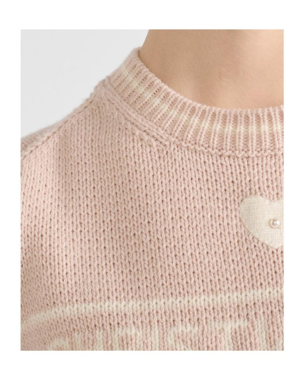 Dior Pink Short-Sleeved Sweater