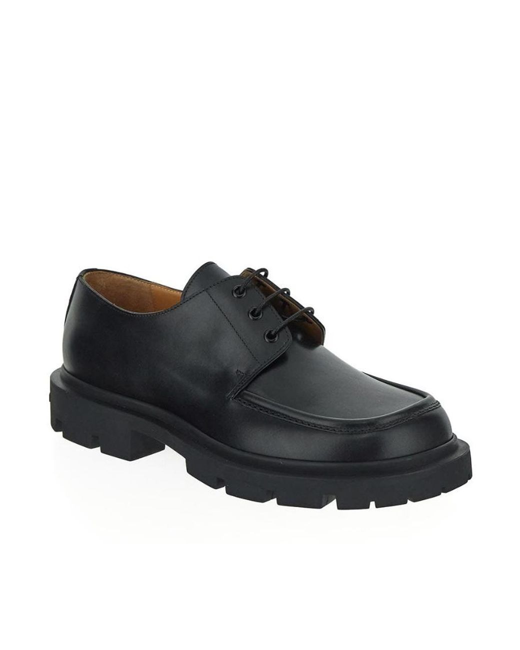 Maison Margiela Black Platform Lace-Up Shoes for men