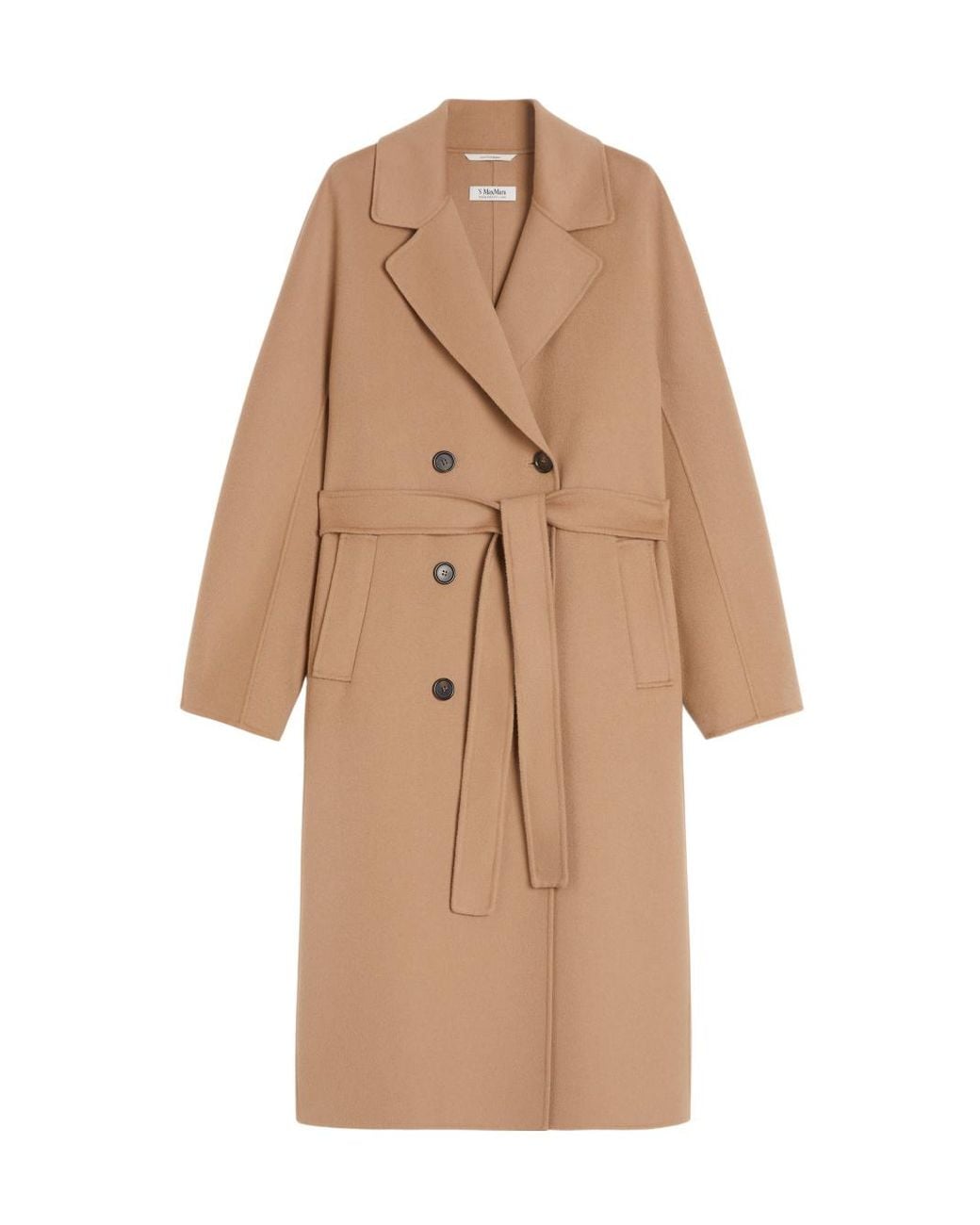 Max Mara Natural 'S Paul Double-Breasted Belted Coat
