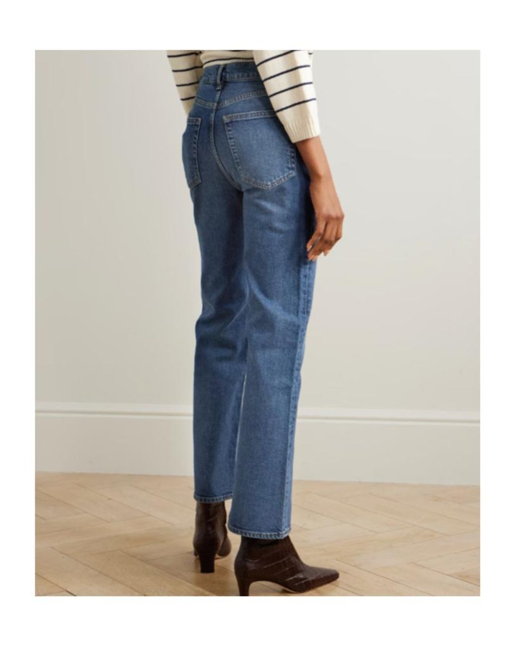 FRAME Blue The Pixie Arrow Bootcut Jeans