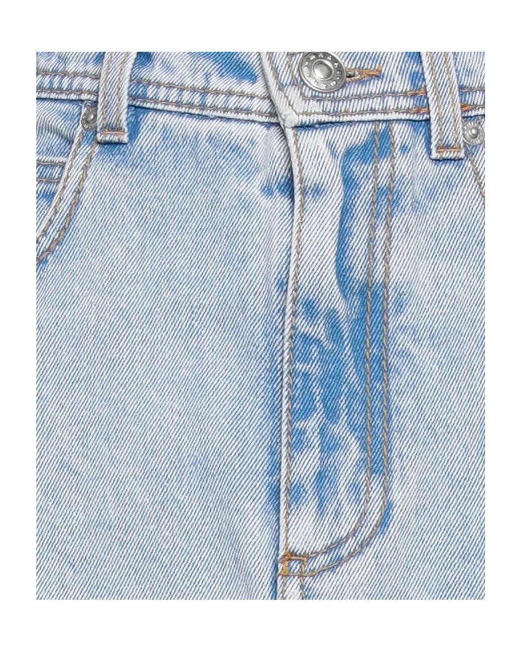 Marni Blue Medium Denim Umbrella Skirt