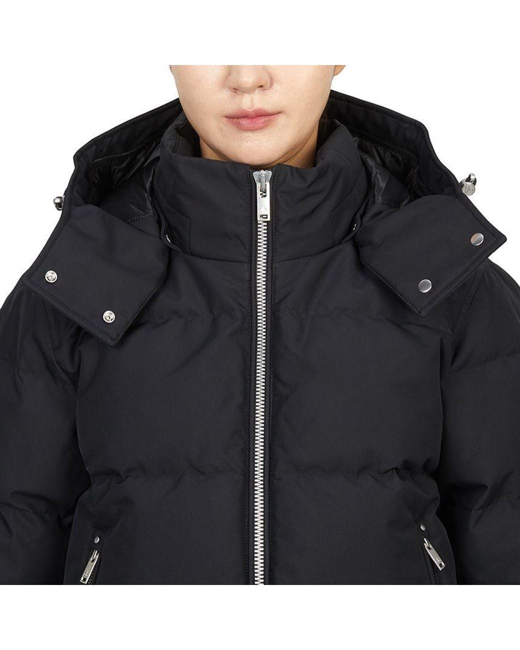 Moose Knuckles Black Padded Hooded Jacket