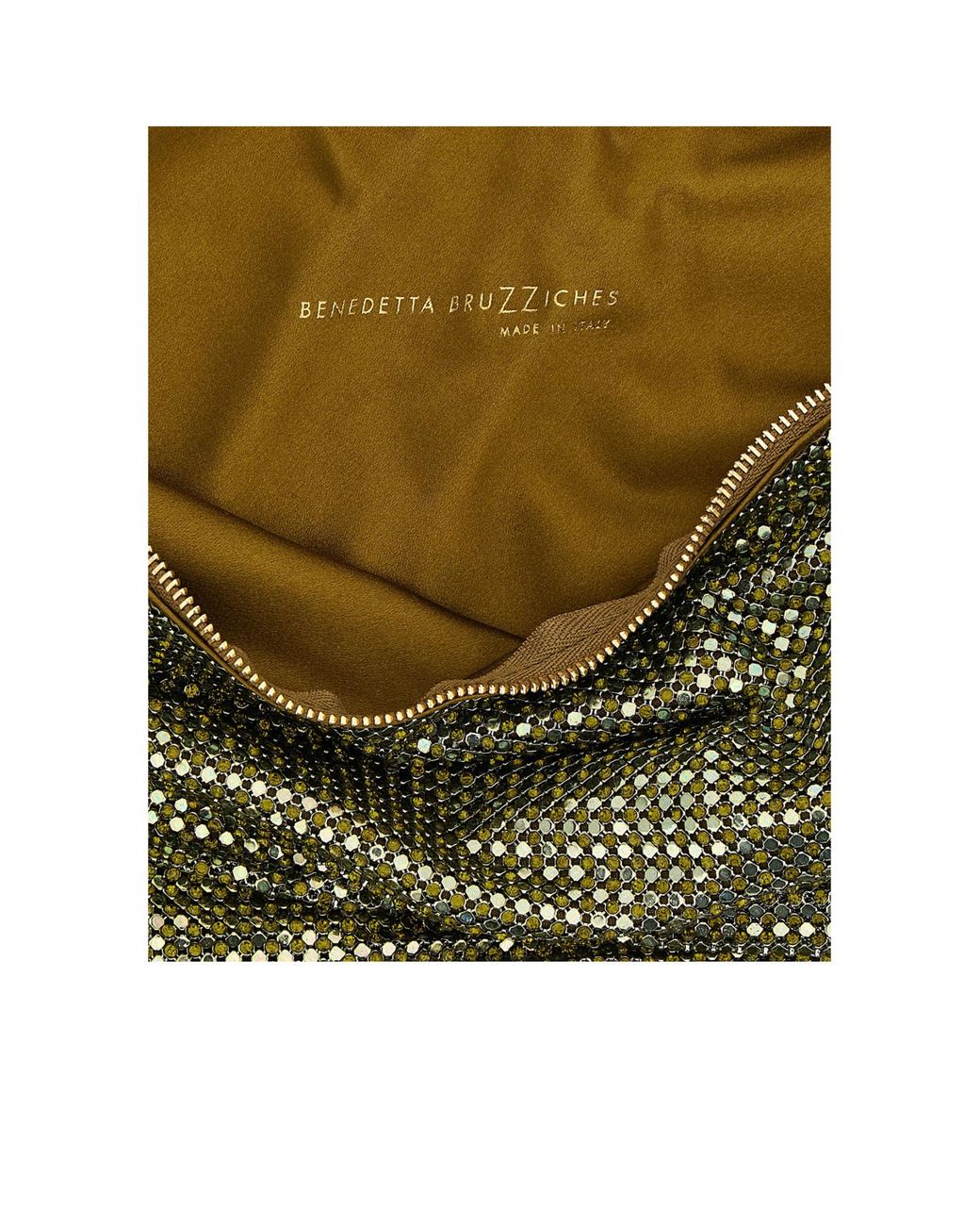 Benedetta Bruzziches Green Ursula Rhinestone-Mesh Shoulder Bag