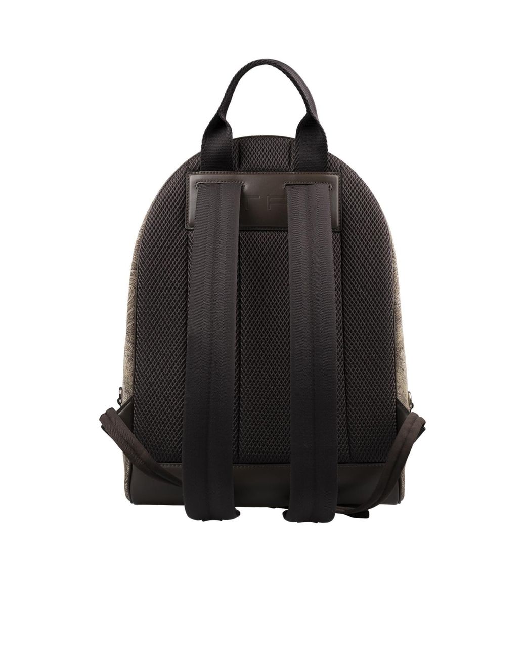 Etro Brown Paisley-Print Logo-Appliqué Backpack for men