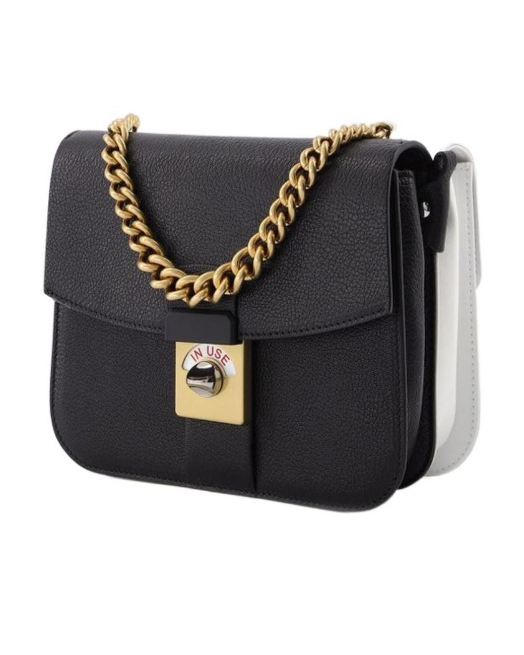 Maison Margiela Black Two-Tone Chain-Link Shoulder Bag
