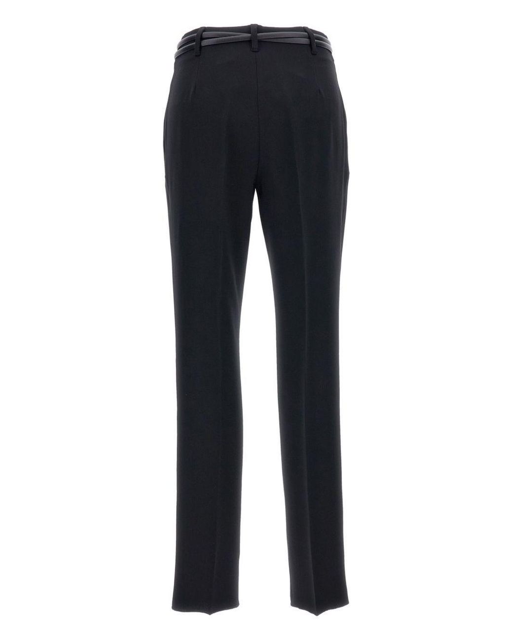 Max Mara Blue Belt Loops Slacks