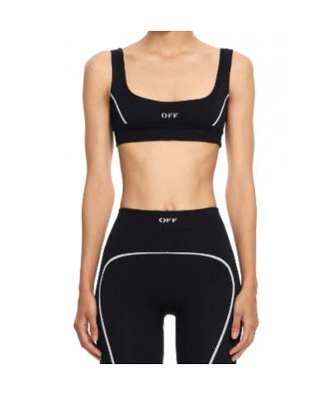 Off-White c/o Virgil Abloh Black Off Stamp Seamless Bra