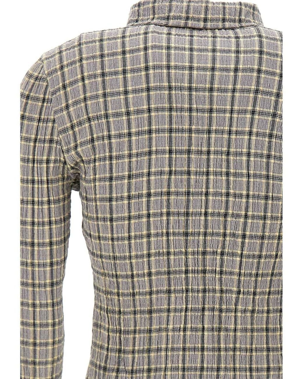 DIESEL Gray Arrilon Checked Slim Shirt