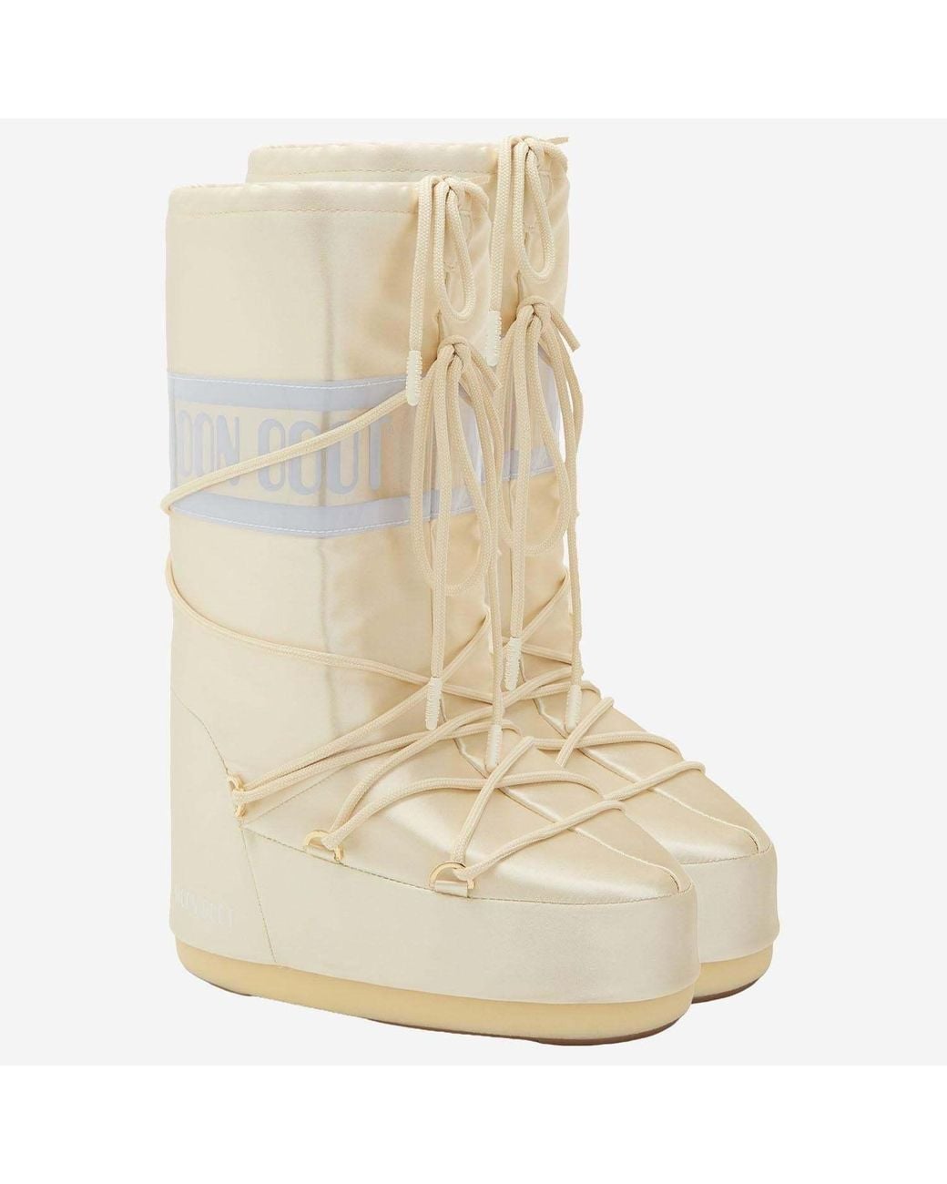 Moon Boot Natural Icon Padded Lace-Up Boots
