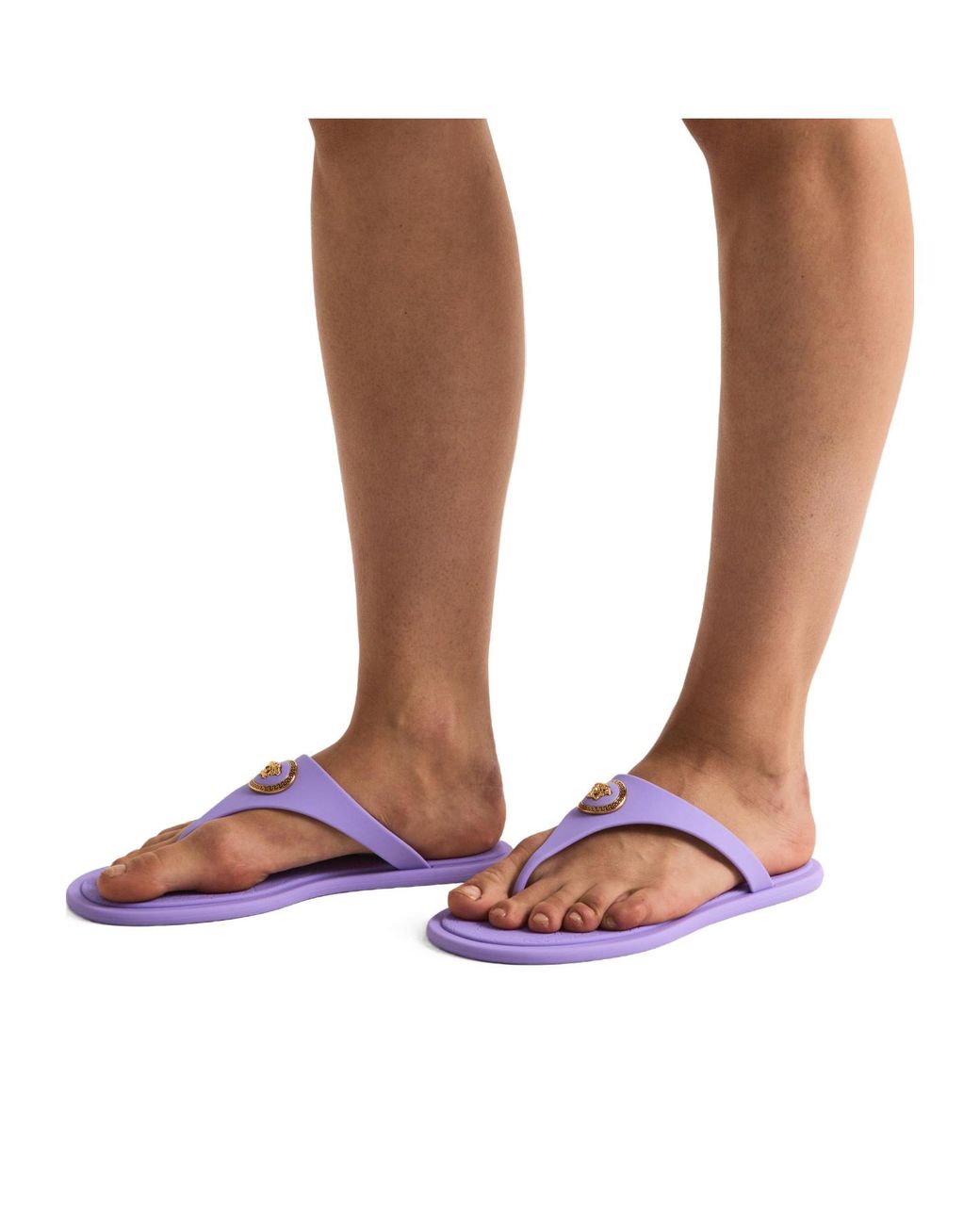 Versace Purple Casual Flat Shoes