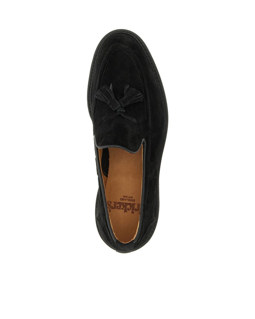 Tricker's Black Round-Toe Loafers for men
