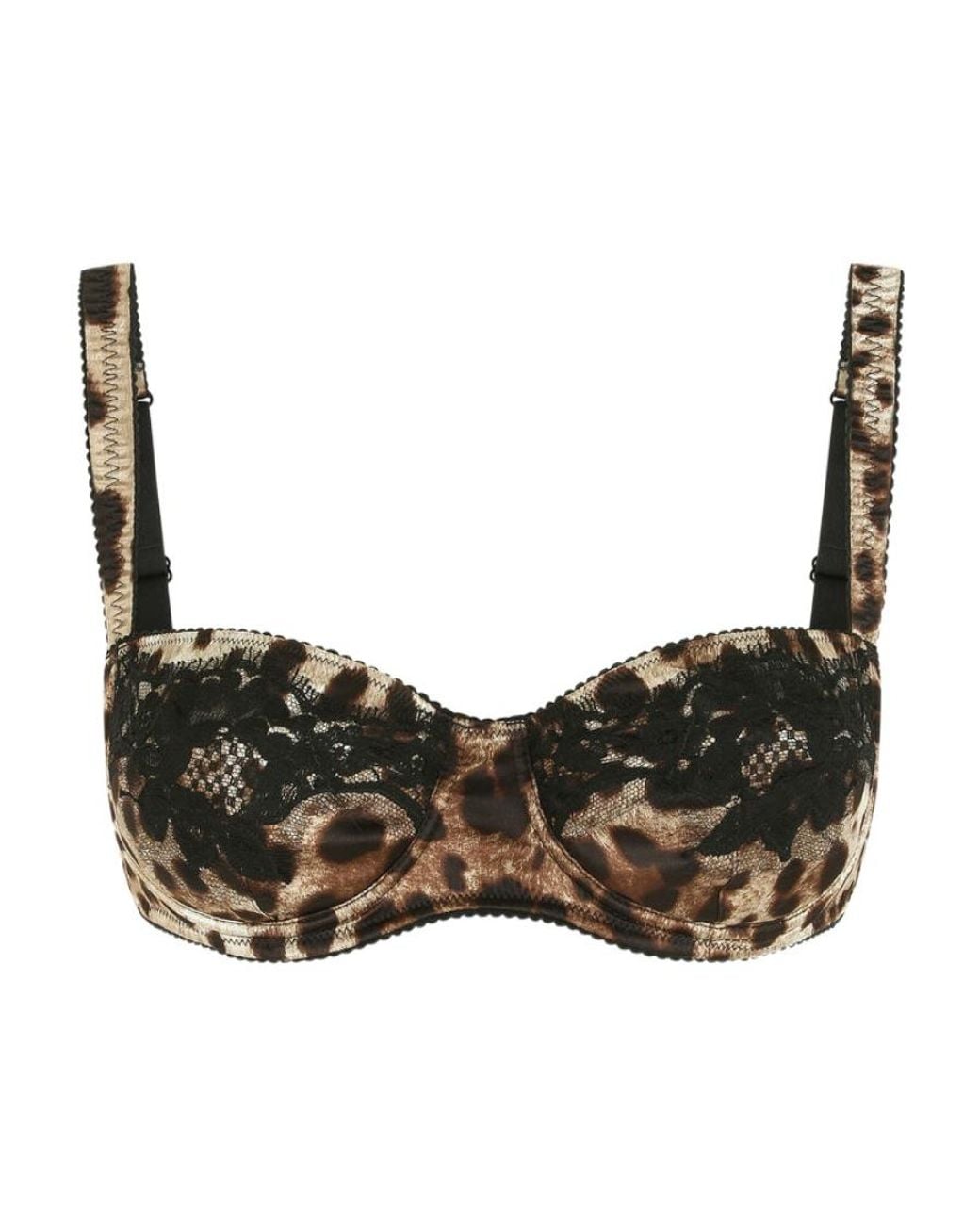 Leopard Ba Dolce & Gabbana Leopard Print Bra in Brown | Lyst