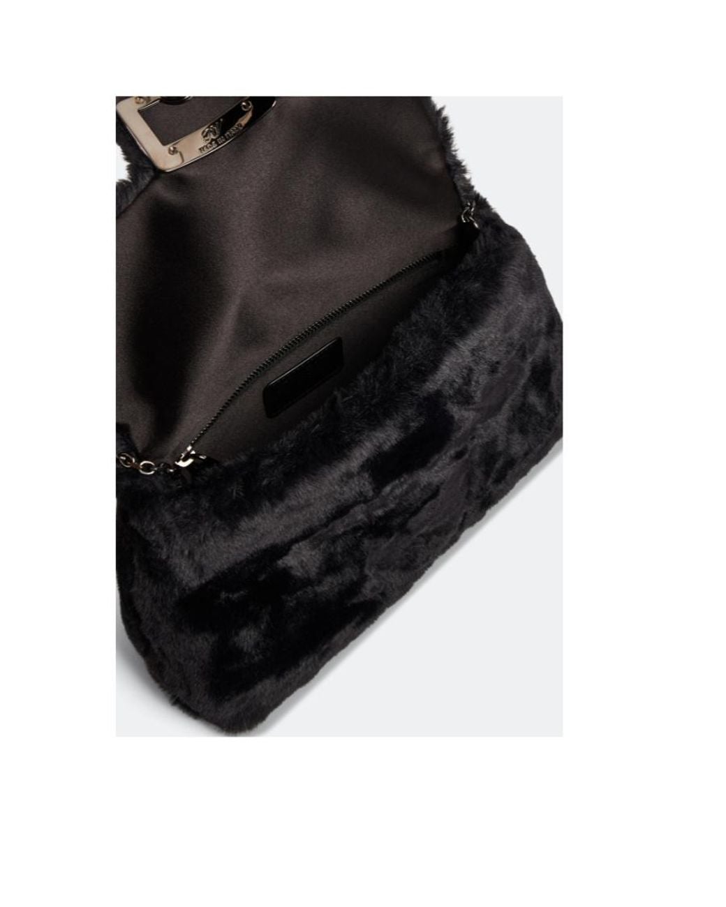 Roger Vivier Black Embellished Chain-Linked Shoulder Bags