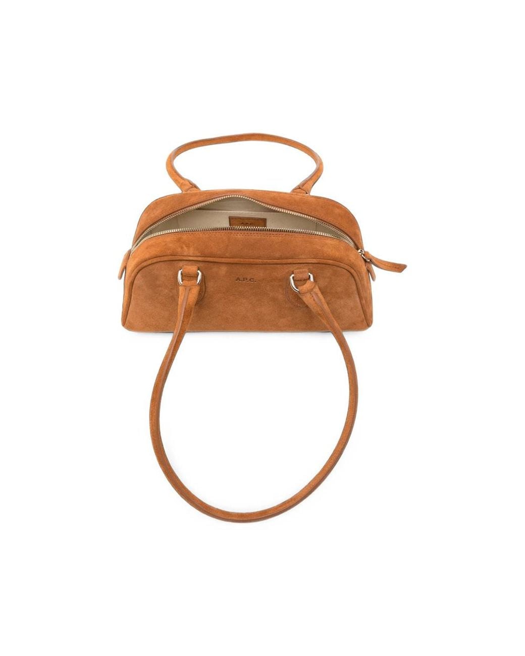 A.P.C. Brown Paloma Suede Shoulder Bag