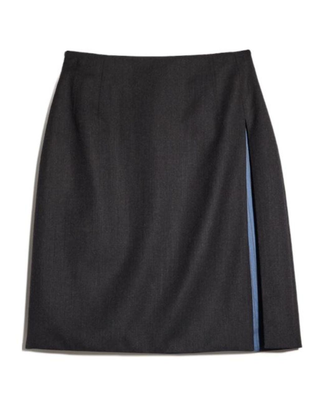 Gucci Black Stretch Wool Mini Skirt With Split