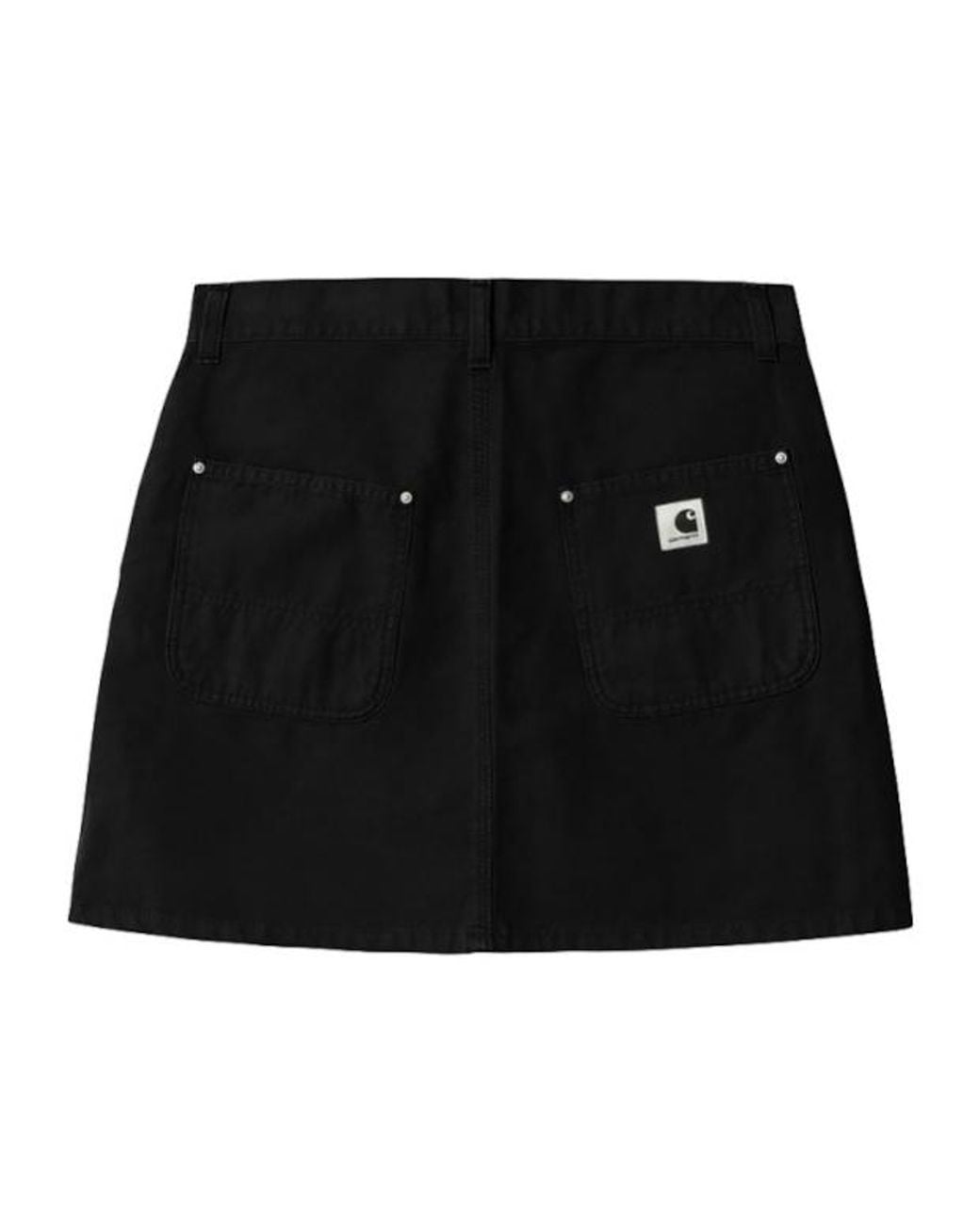 Carhartt Black Logo-Patch Mini Skirt