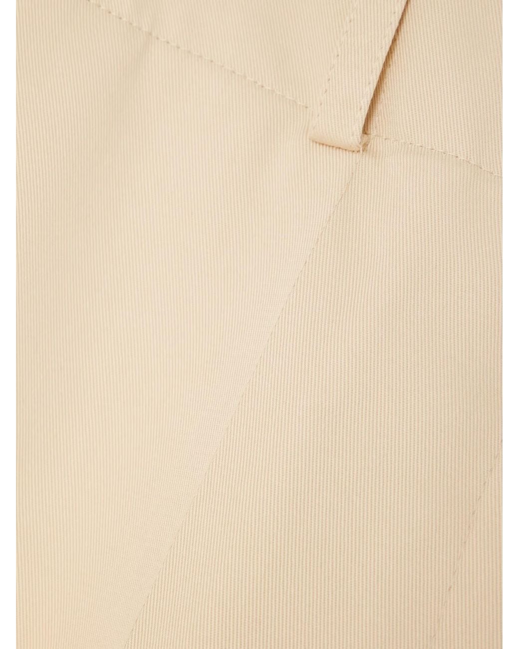Patou Natural High Waist Wide Leg Casual Pants