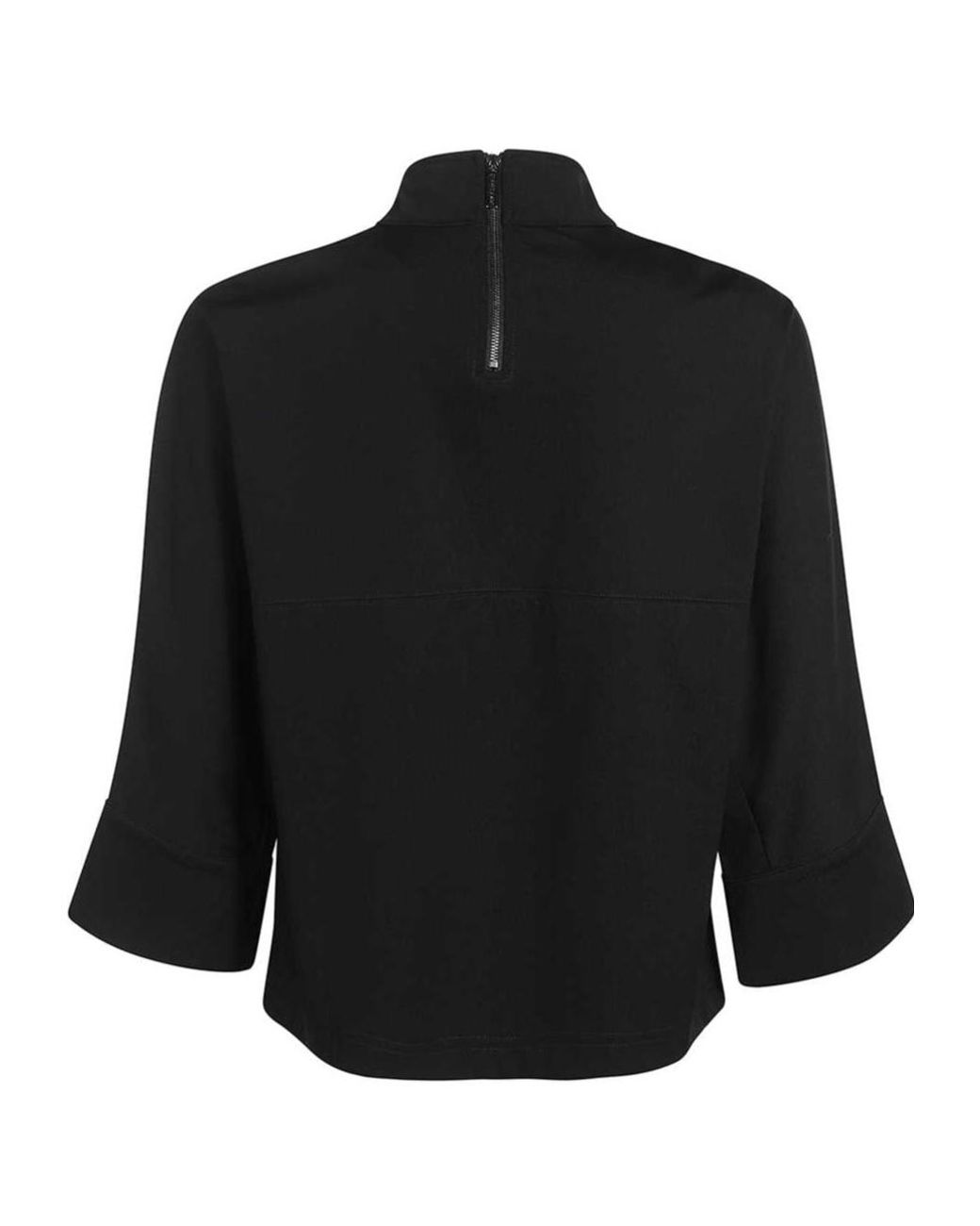 Opening Ceremony Black Logo-Patch Zip-Detailed Top