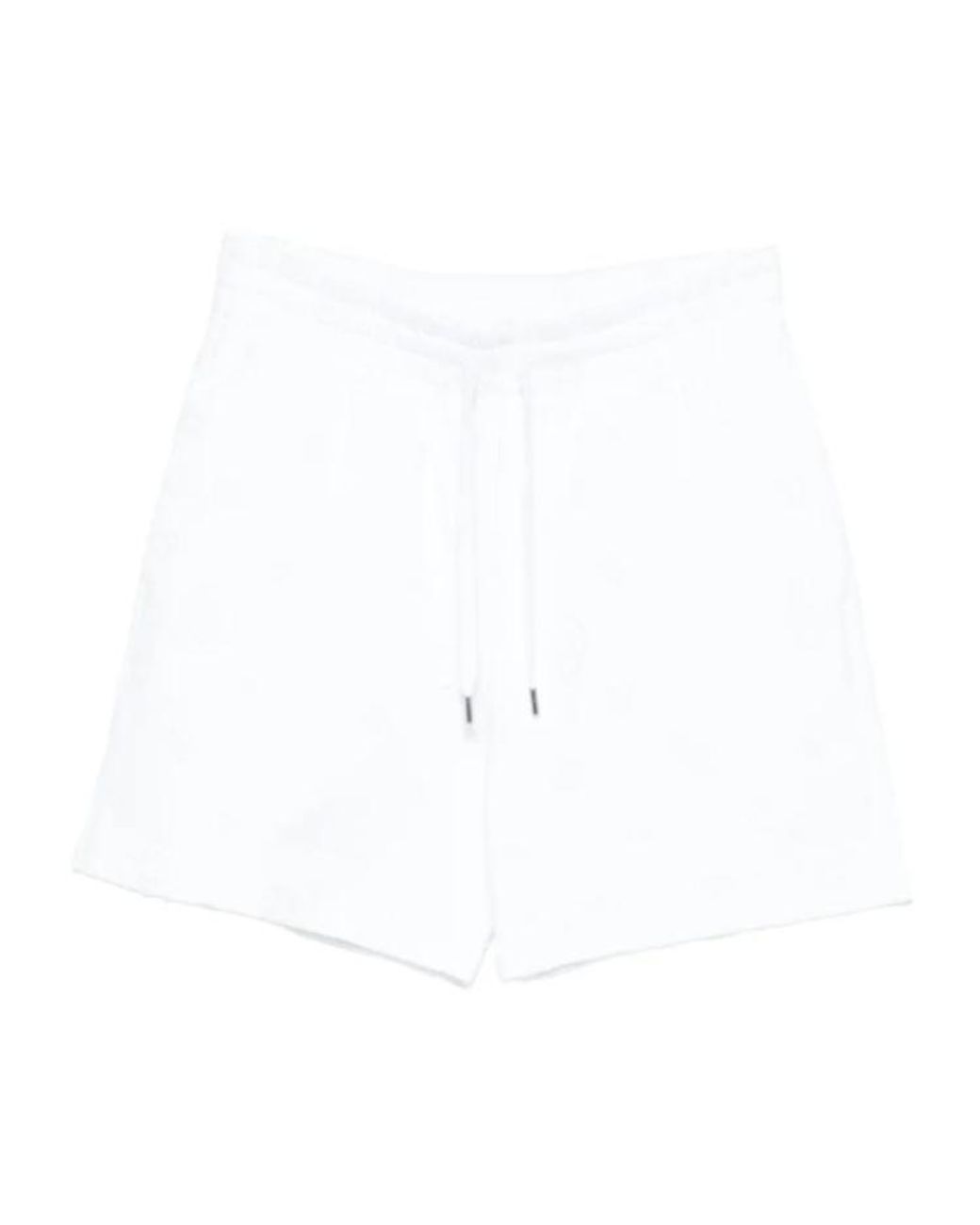 Casablanca White Monogram Appliqué Shorts for men