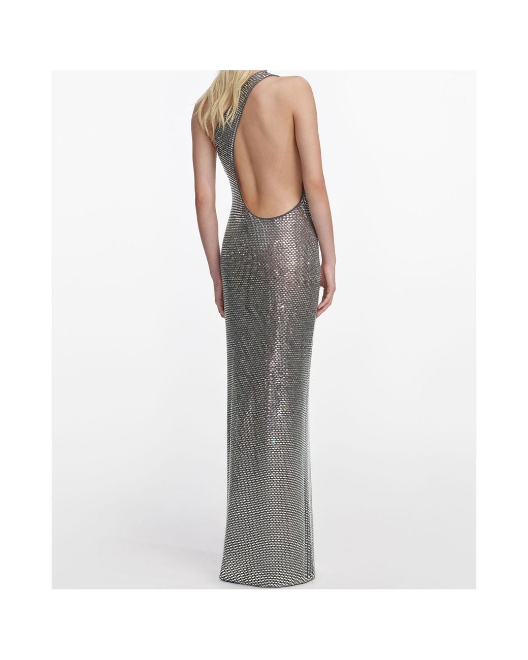 Self-Portrait Multicolor One-Shoulder Maxi Dress