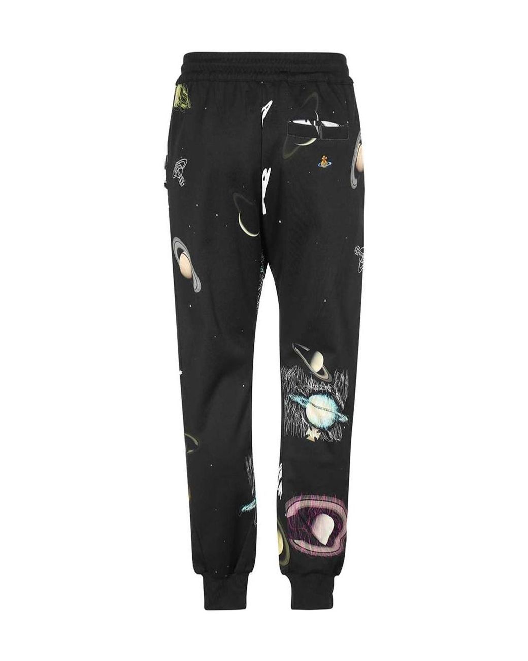 Vivienne Westwood Black All-Over Print Track Pants for men
